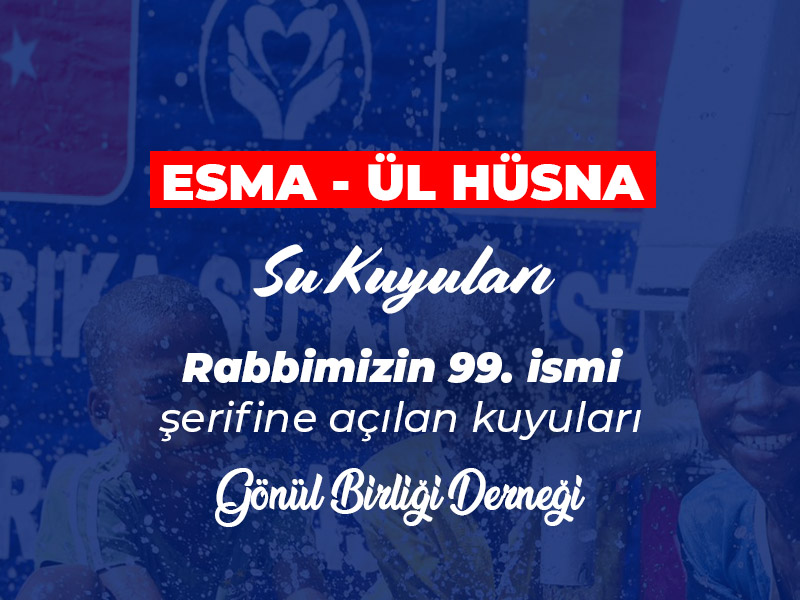 Rabbimizin 99 İsmi Şerifine Su kuyusu Açılışı
